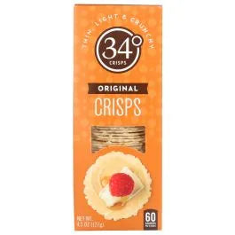 34 Degrees - Original Crisps (127g) - 12ea Case