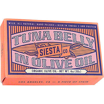 Siesta Tuna Belly in Olive Oil (4oz) - 10ea Case