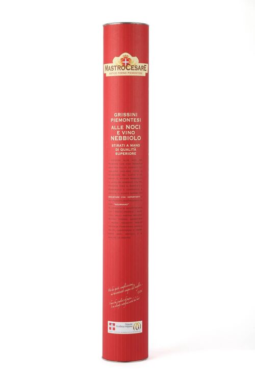 Mastro Cesare Grissini Alle Noce E Nebbiolo - Walnut and Nebbiolo Wine (280g)