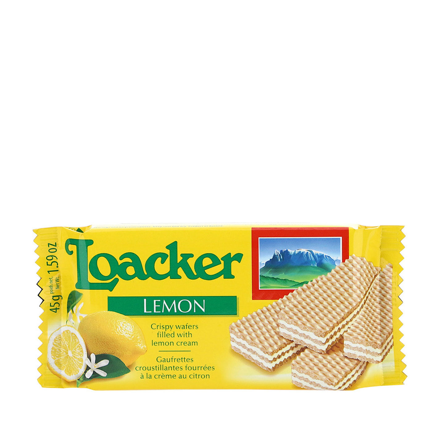 Classic Lemon Wafers Snack (45g) - 12ea Case