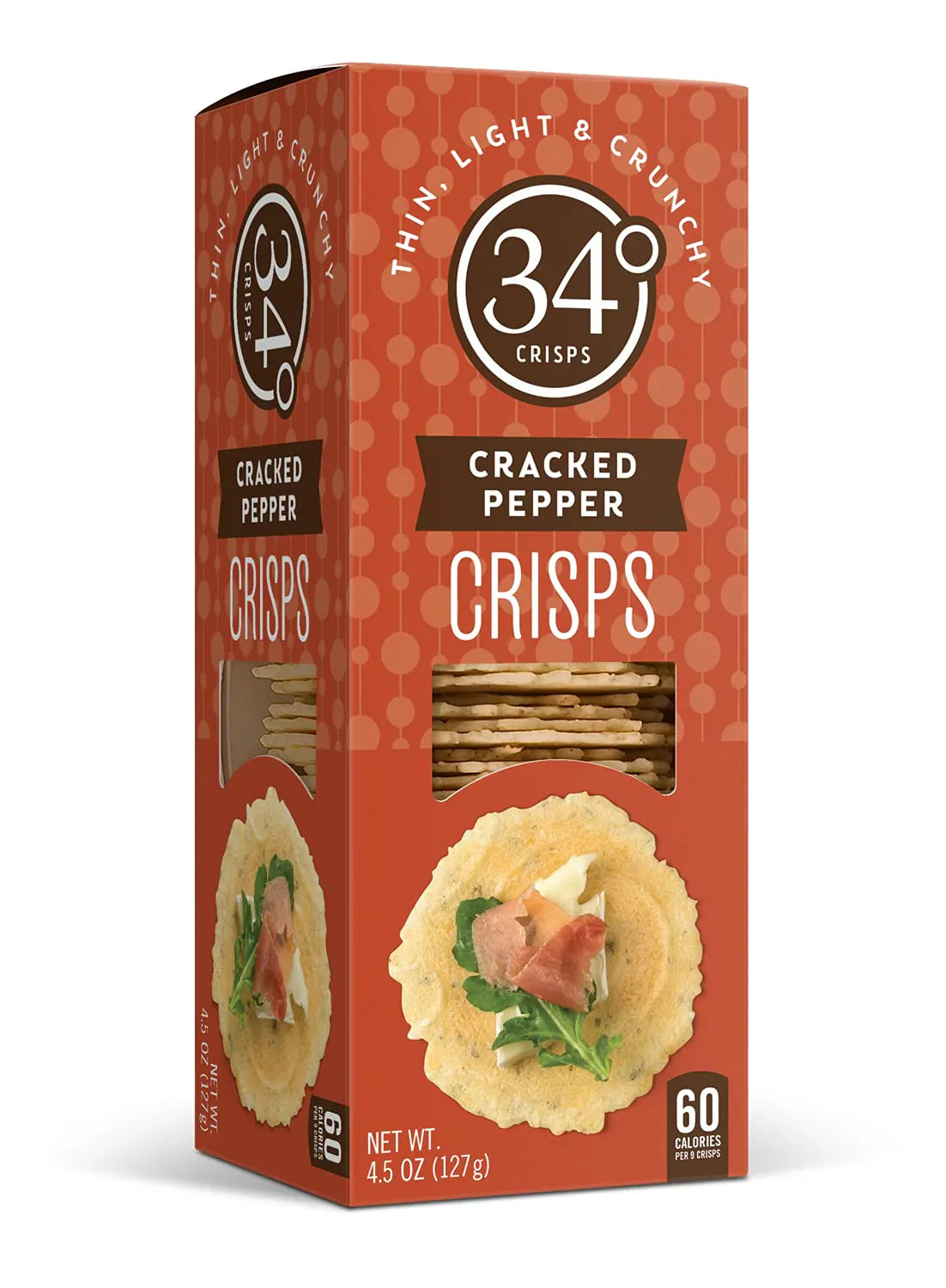34 Degrees - Cracked Pepper Crisps (127g) - 12ea Case