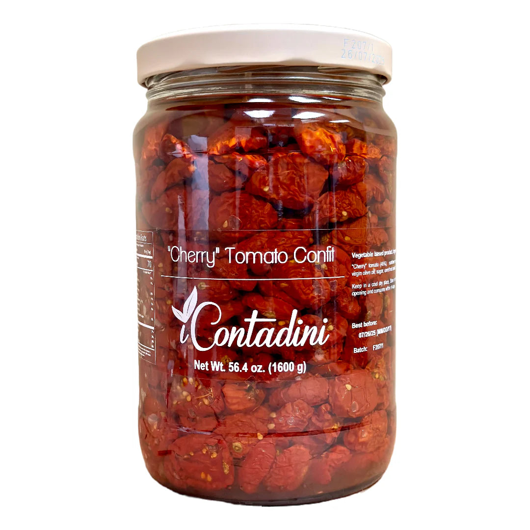 CONFIT CHERRY TOMATO HALVES, 1600g (2/case)