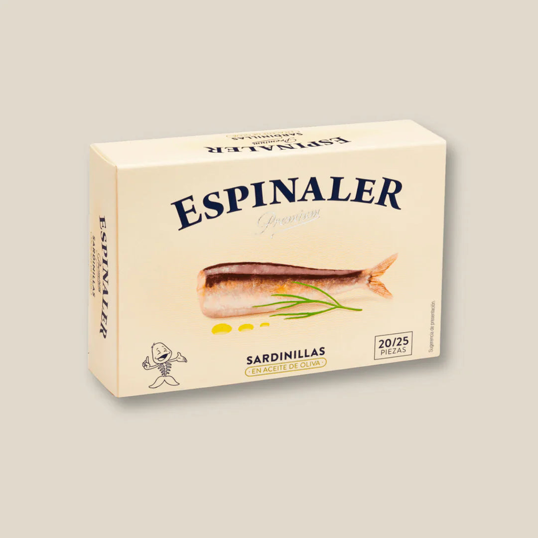 Espinaler Baby Sardines in Olive Oil 20/25 Premium Line (125g)