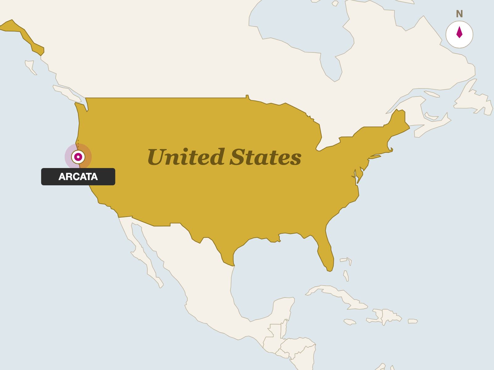 Humboldt Fog origin map