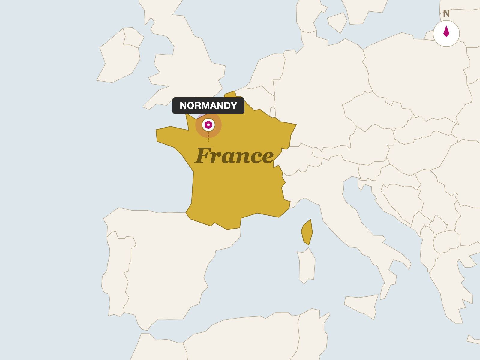 Livarot origin map
