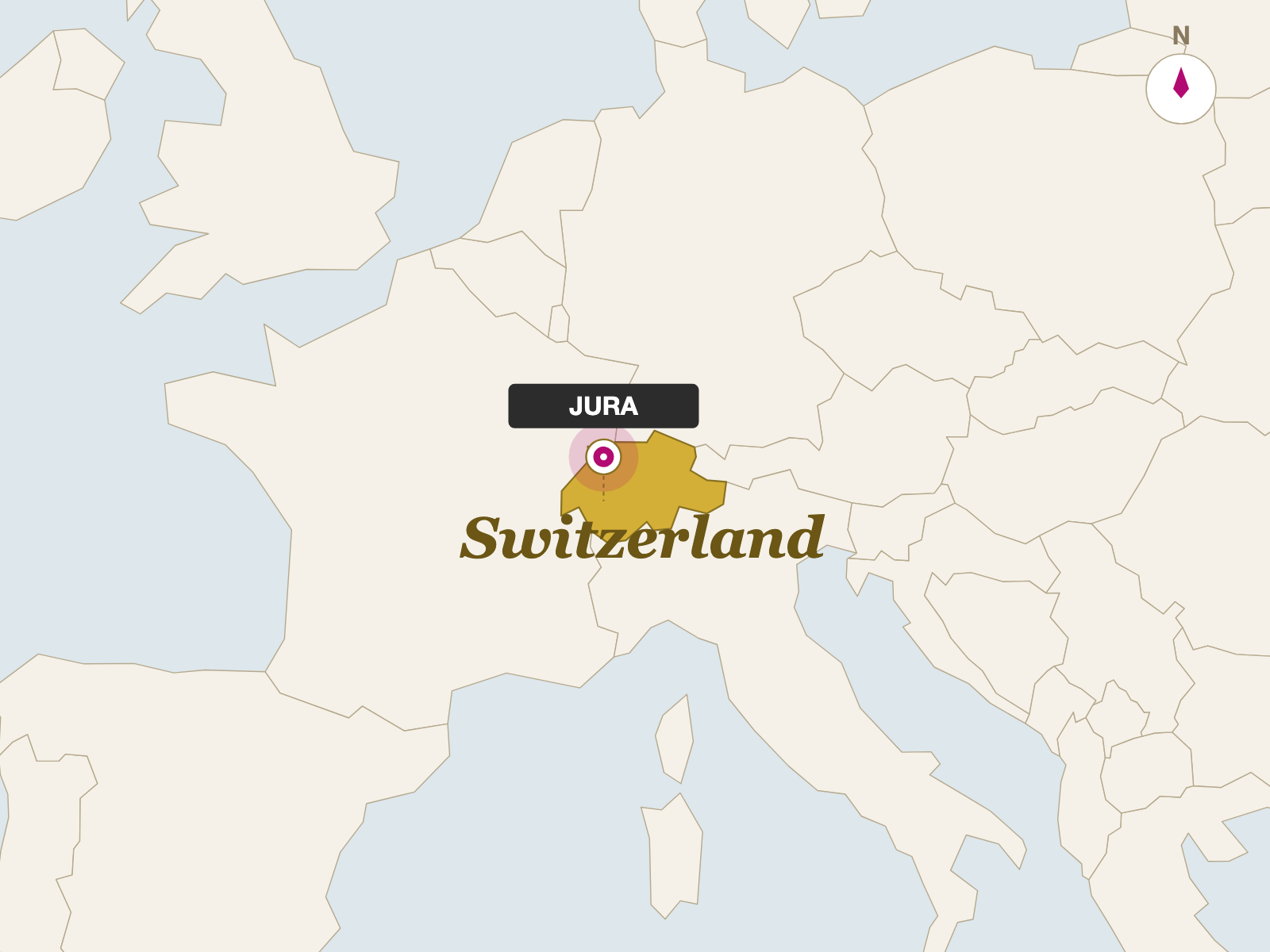 Tete de Moine origin map