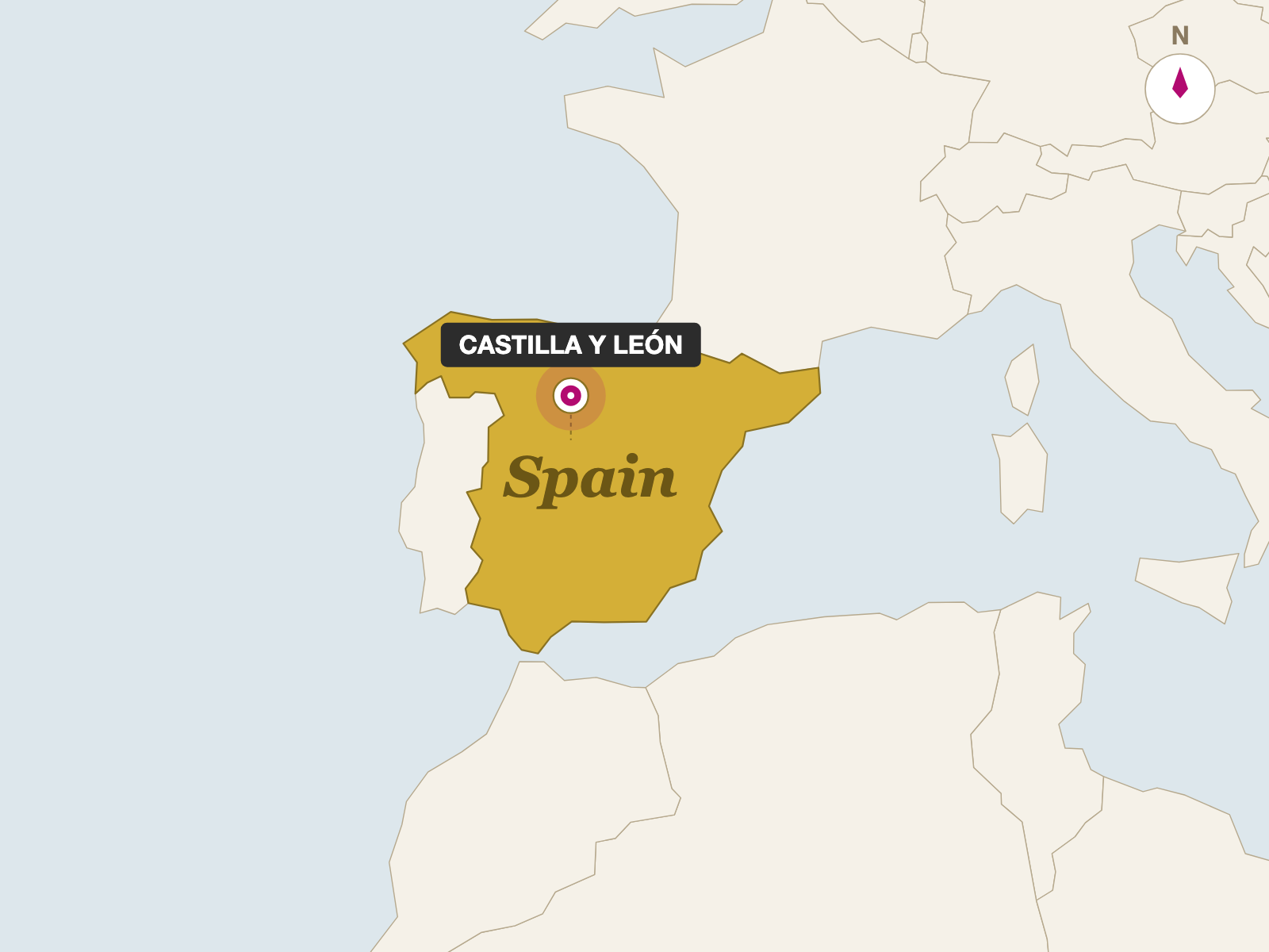 Valdeon origin map