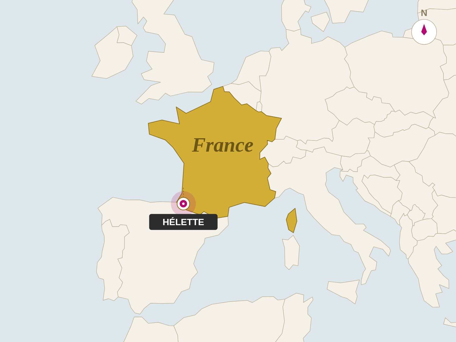 Agour Ossau-Iraty AOP 12 Month origin map