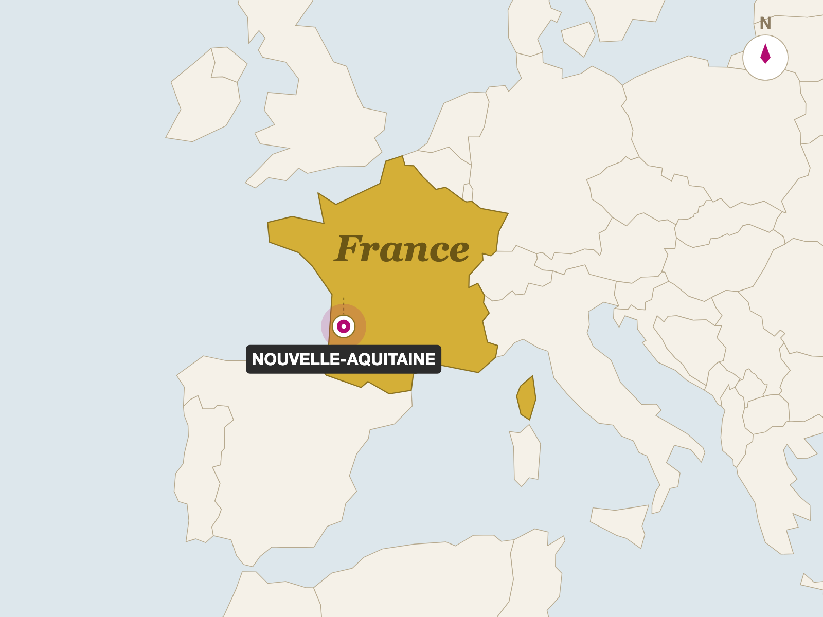 Tomme de Chevre Muscadet origin map