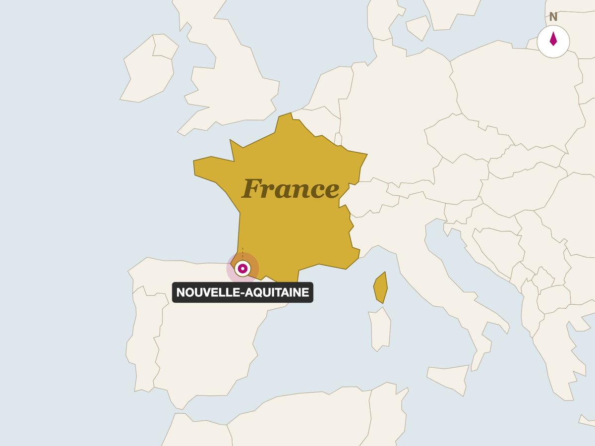 Ossau Iraty AOP 6 Month origin map
