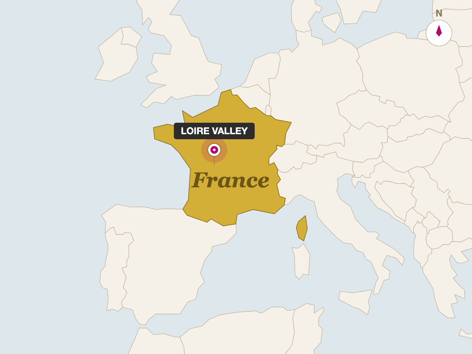 Petite Saint Maure D'Antan (170g) origin map
