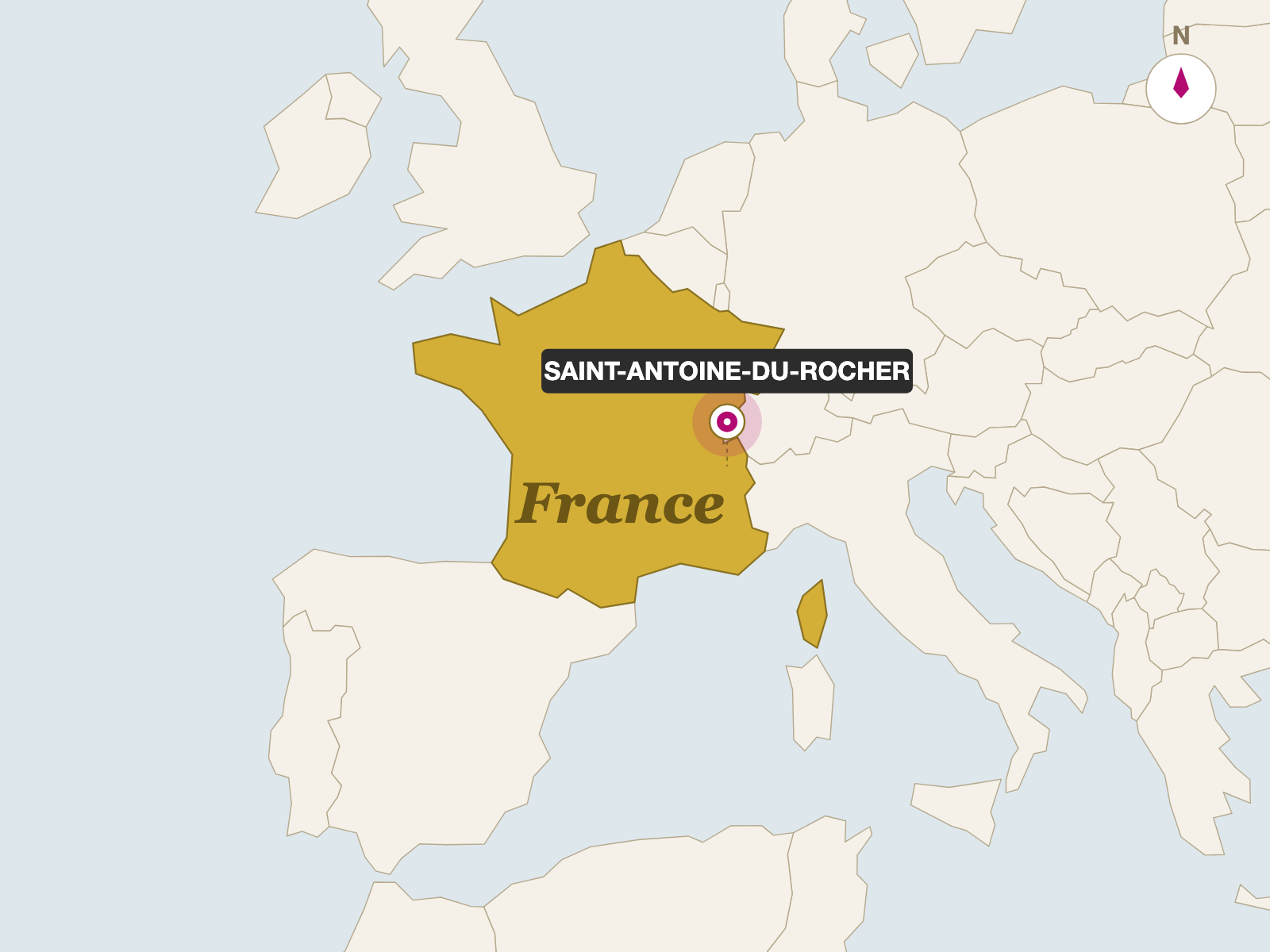 Comté Aged 36 Months origin map