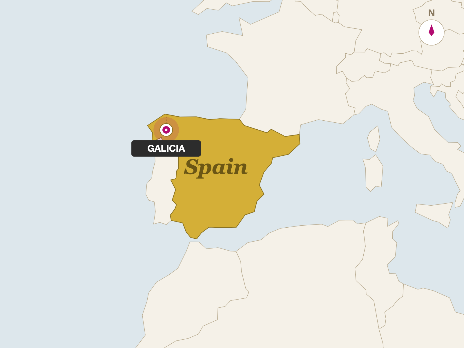 La Dama Sagrada origin map