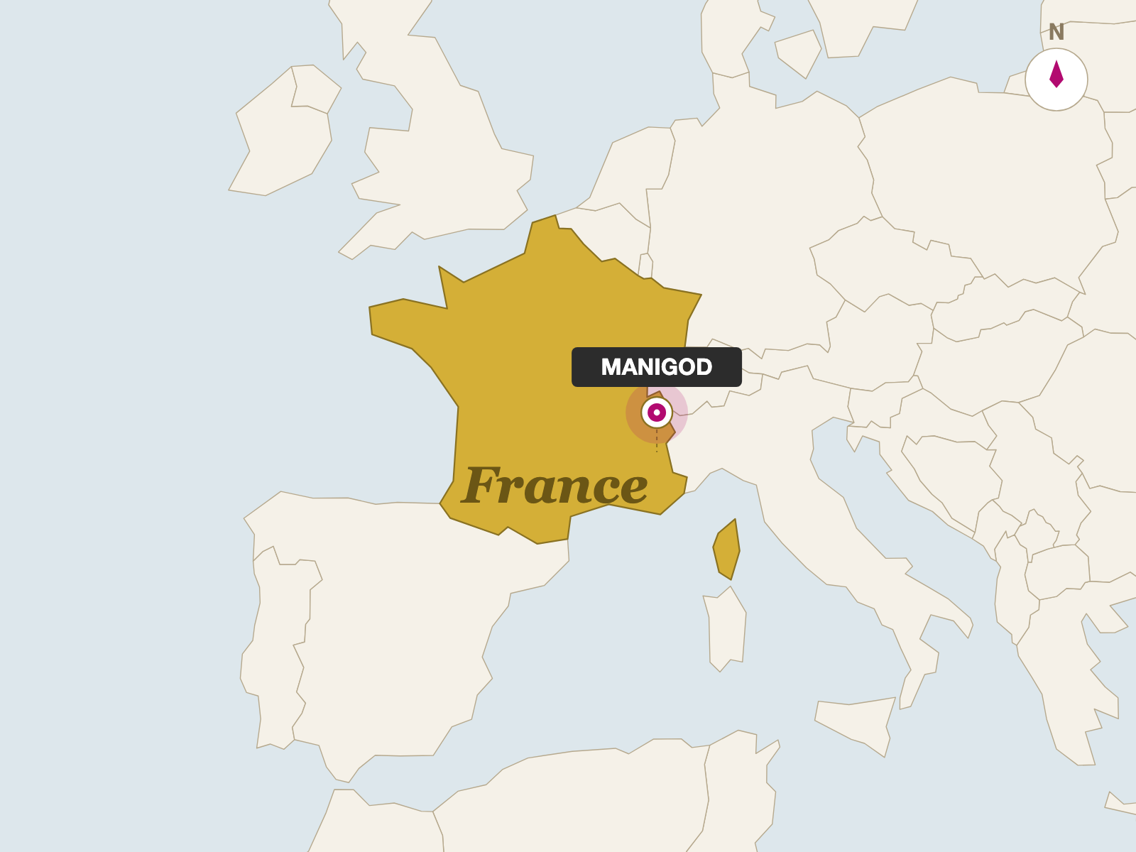 Paccard Tomme de Savoie Fermiere origin map