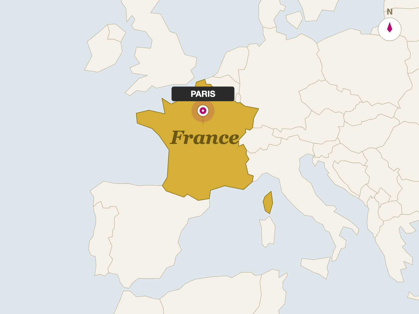 Maison de la Truffe (Brie w/ Truffles) origin map