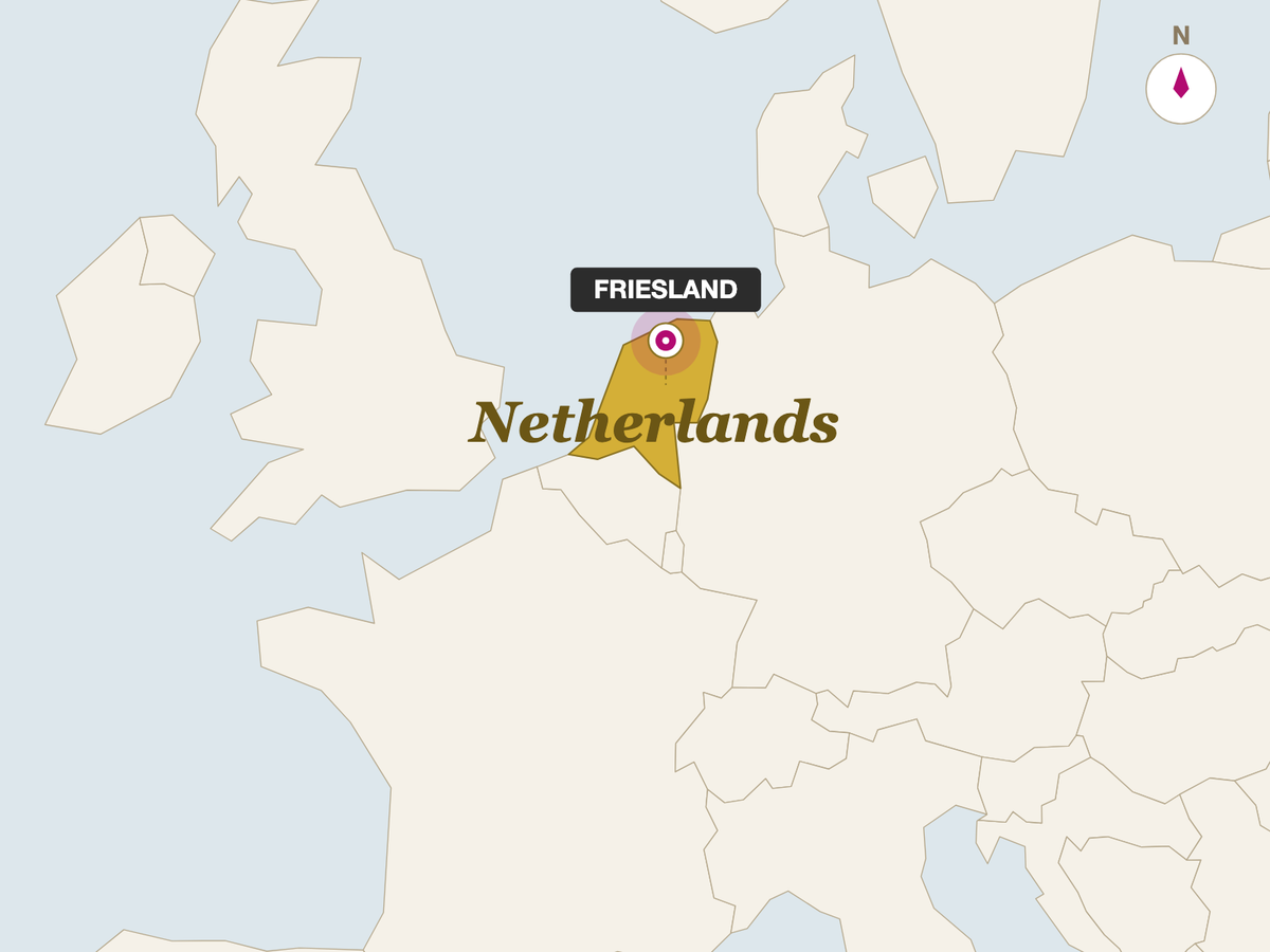 Rembrandt Extra Aged Gouda origin map