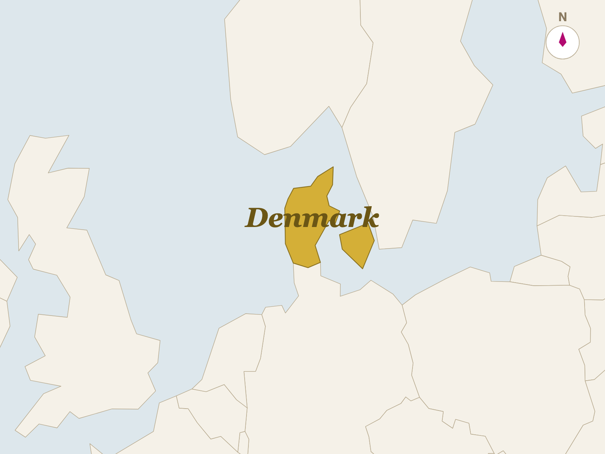 Danish Blue origin map