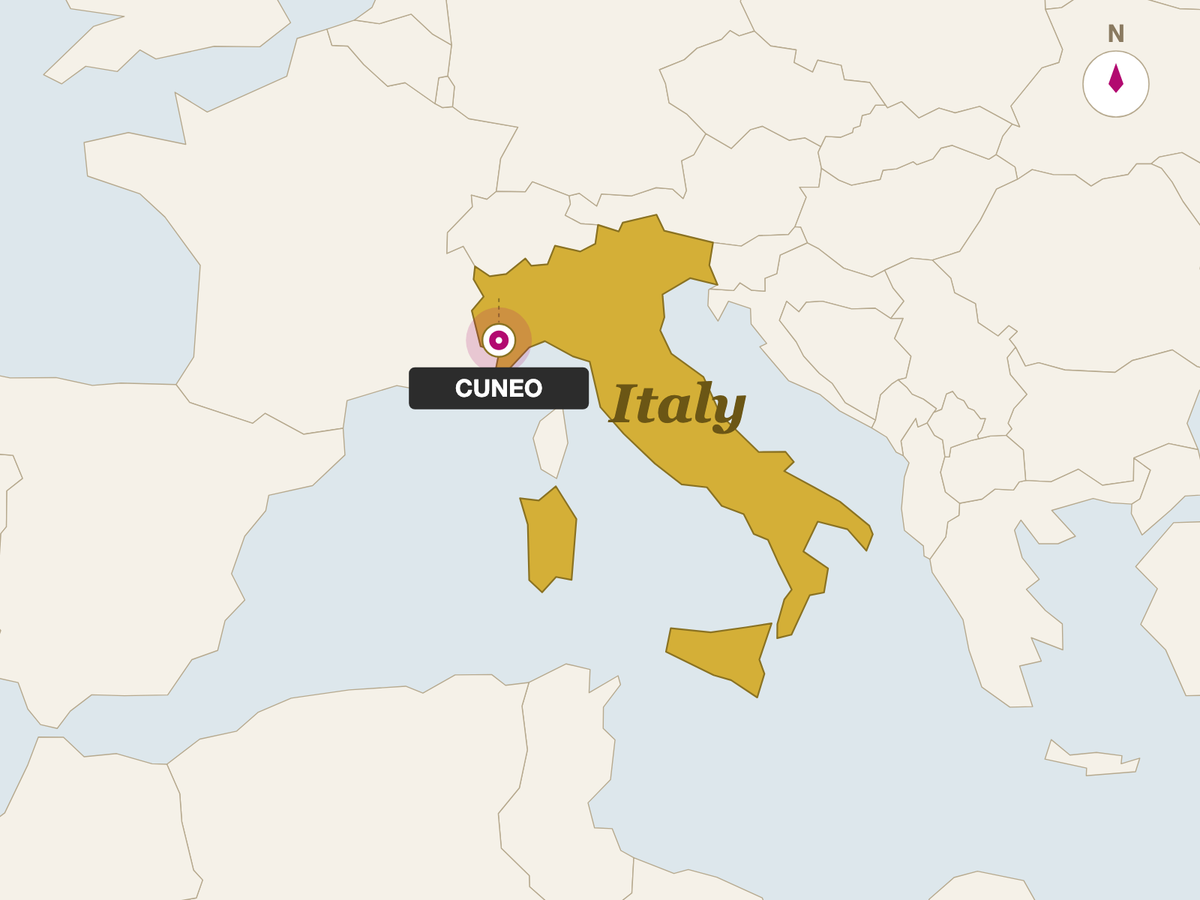 La Poina Toma Di Cuneo origin map