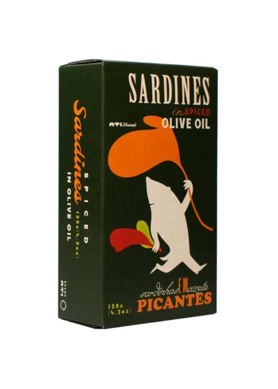 Ati Manel Sardines in Spiced Olive Oil (120g) - 8ea Case