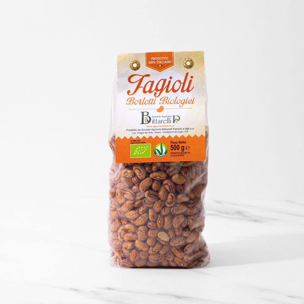 Bittarelli Fagioli Borlotti Bio (500g) - 12ea Case