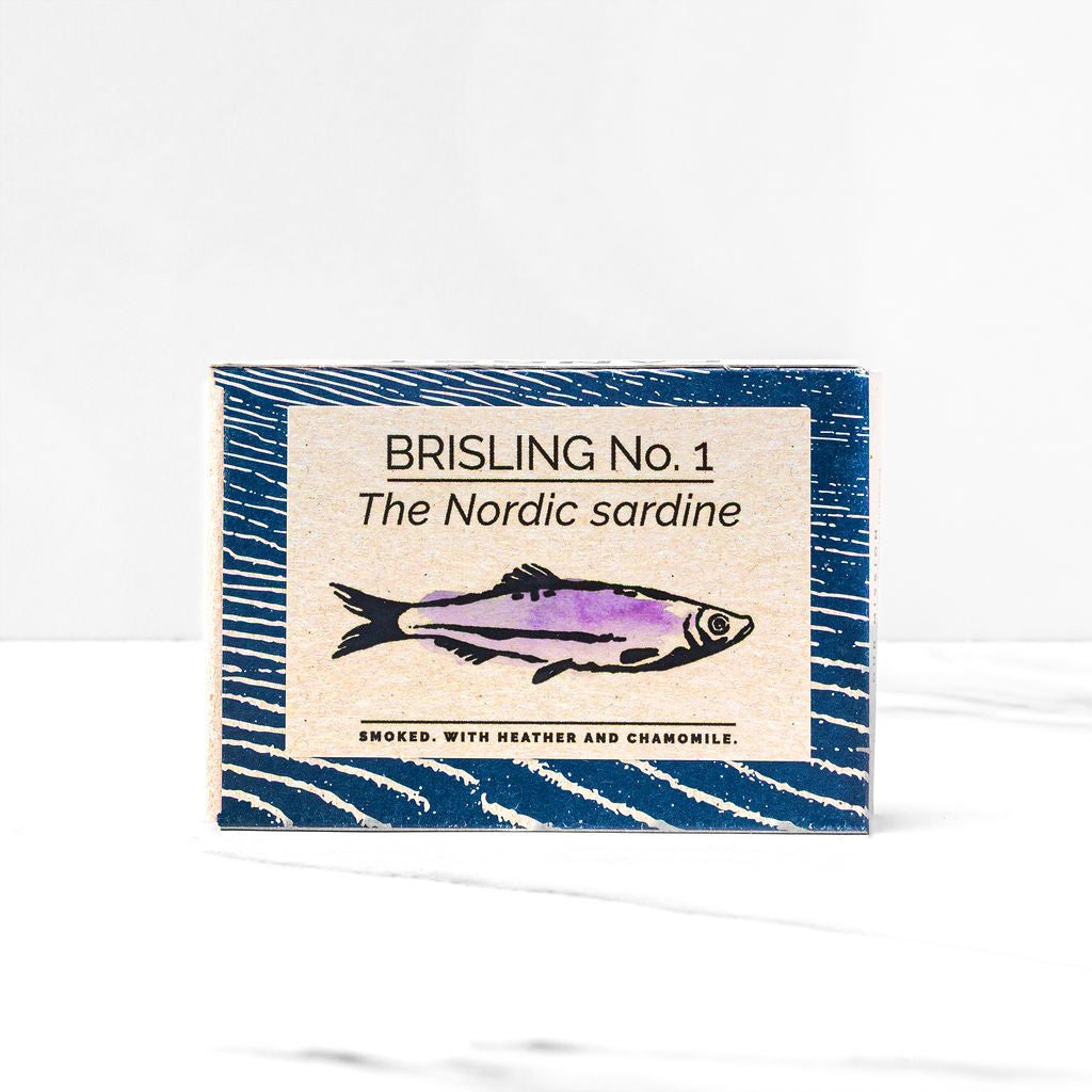 Fangst Brisling No. 1 The Nordic Sardine Smoked with Heather and Chamomile (110g) - 10ea Case