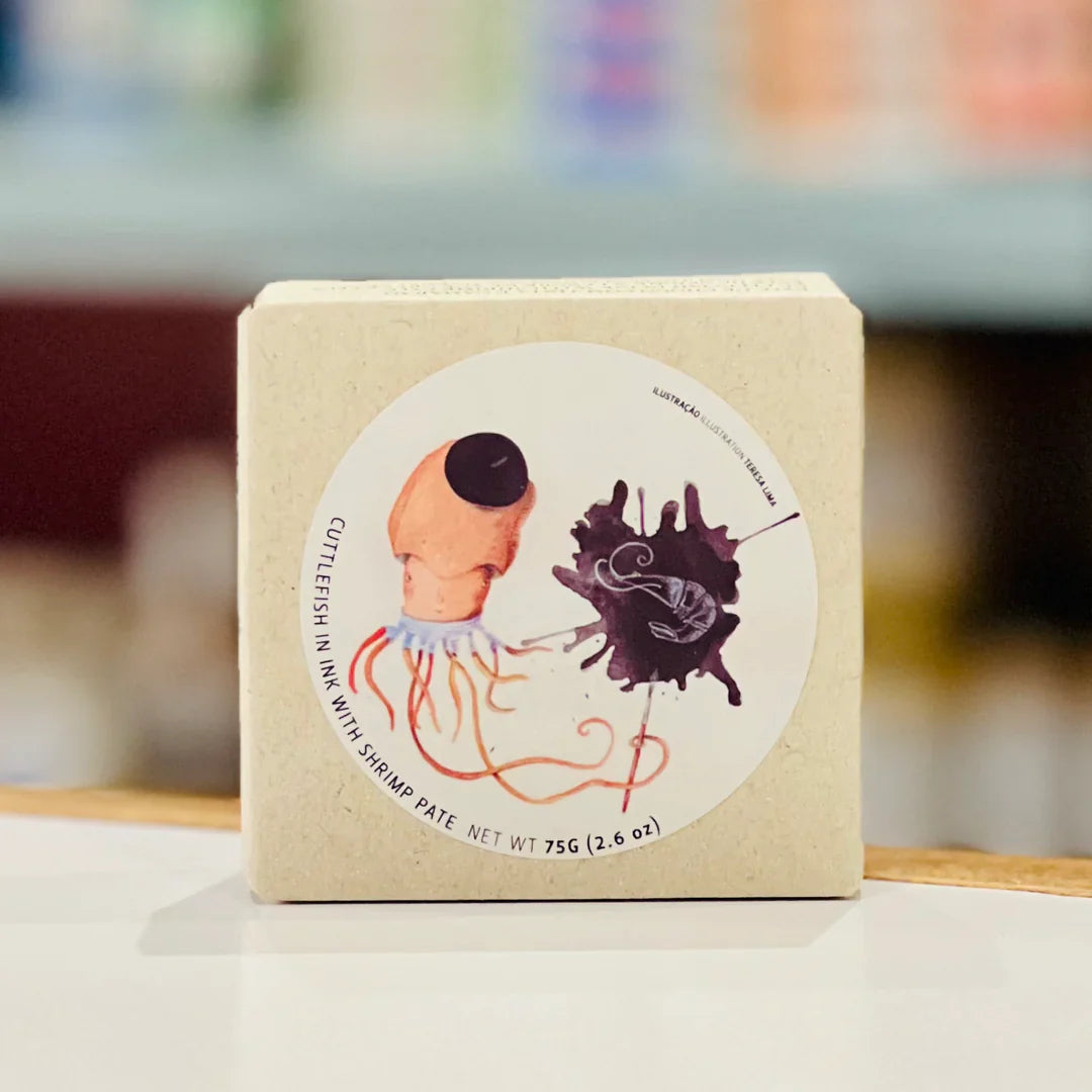 Jose Gourmet Cuttlefish in Ink with Shrimp Pat (75g) - 8ea Case