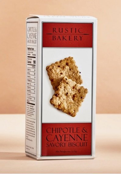 Rustic Bakery Chipotle & Cayenne Biscuit (4oz) - 12ea Case
