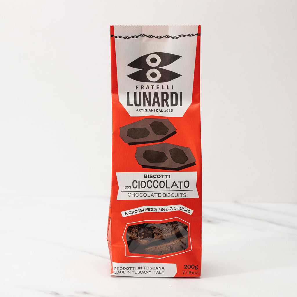 Fratelli Lunardi Biscotti con Cioccolato - Chocolate (200g) - 12ea Case
