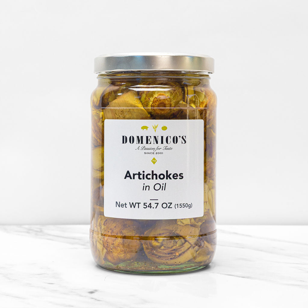 Domenico's Roman Cafona Artichokes in Oil - 1550g (54.07oz) - Case