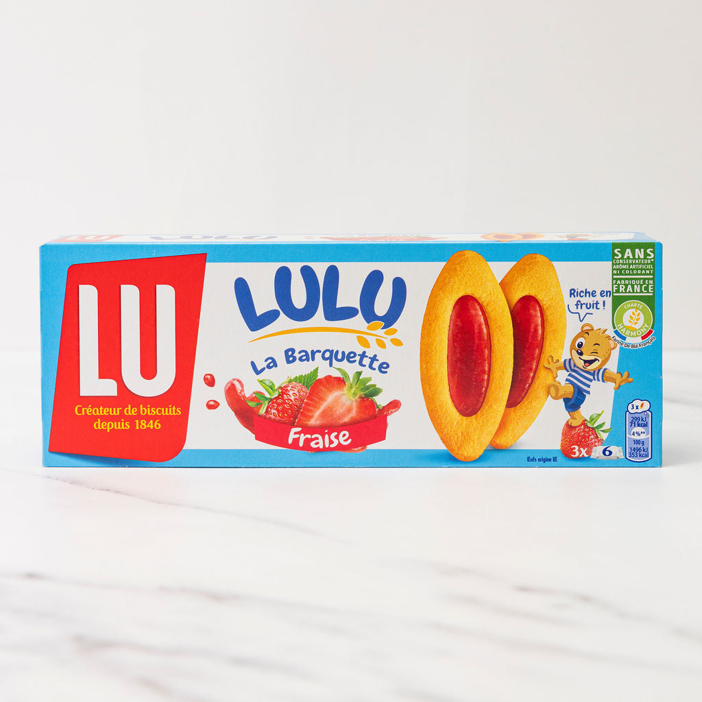 Lulu Strawberry Barquette Cookies, 120g