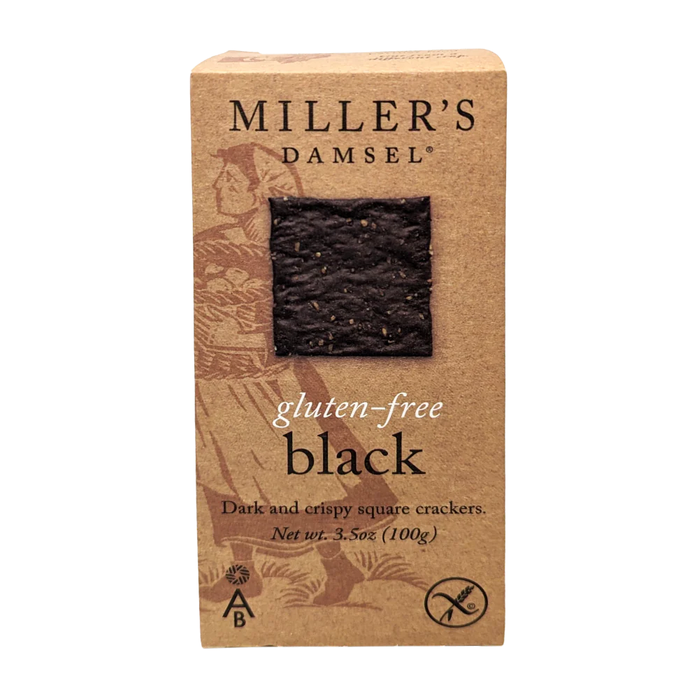 The Fine Cheese Company Gluten Free Black Crackers (3.5oz) - 6ea Case