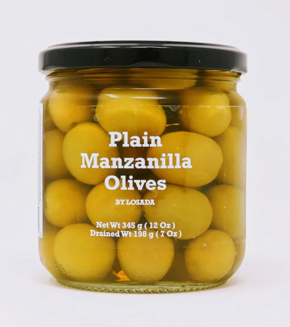 Losada Plain Manzanilla Olives, 12oz jar