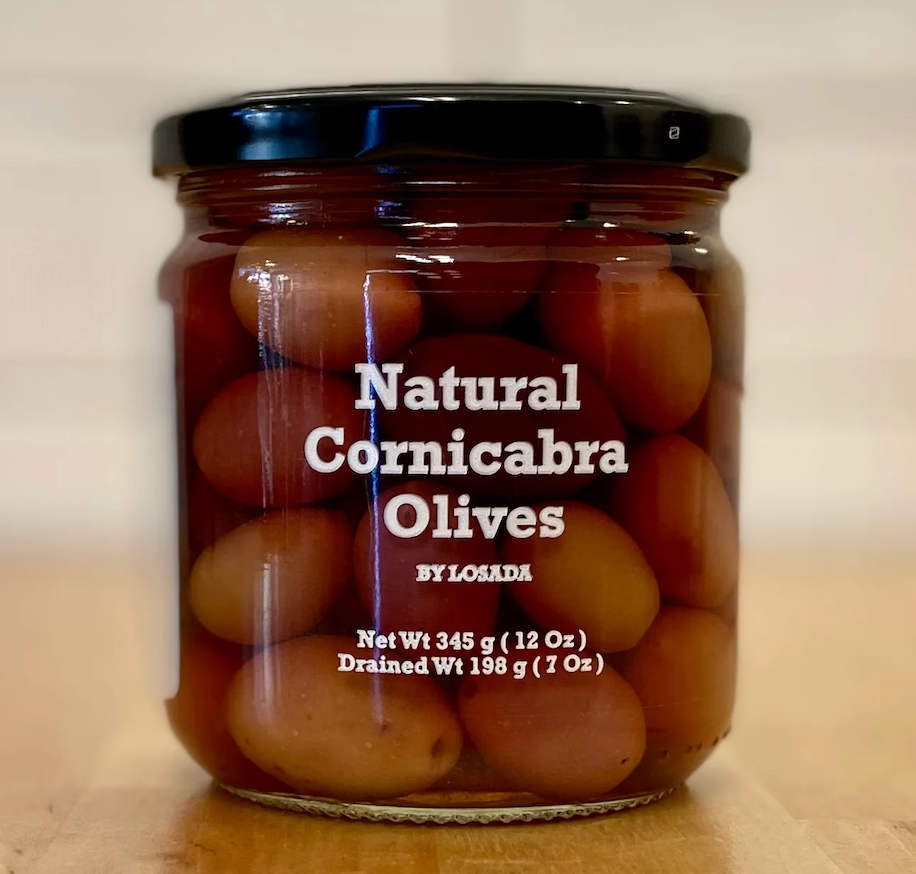 Losada Natural Cornicabra Olives, 12oz jar