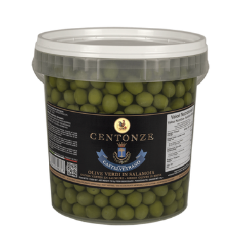 Centonze Whole Green Olives in Brine (5kg)