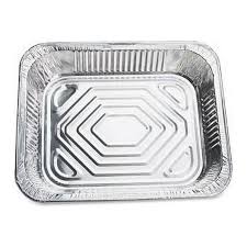 4# Aluminum Tray Oblong for Stuffed Shells - 250ea Case