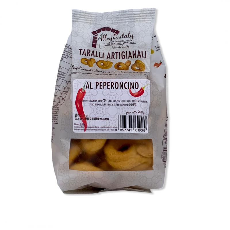 Allegrinitaly Taralli al Peperoncino (200g) - 20ea Case
