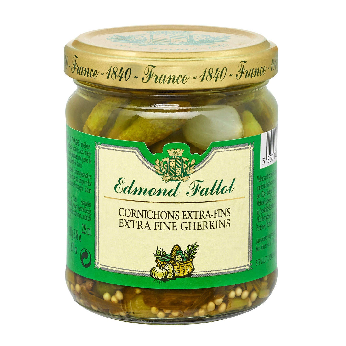 Fallot Cornichons(190g) - 12ea Case