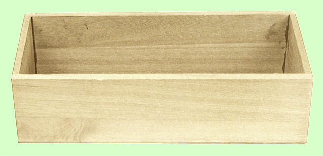 Wood box 11x4.25x2.5 (Bread & Cracker Square) - 56ea Case