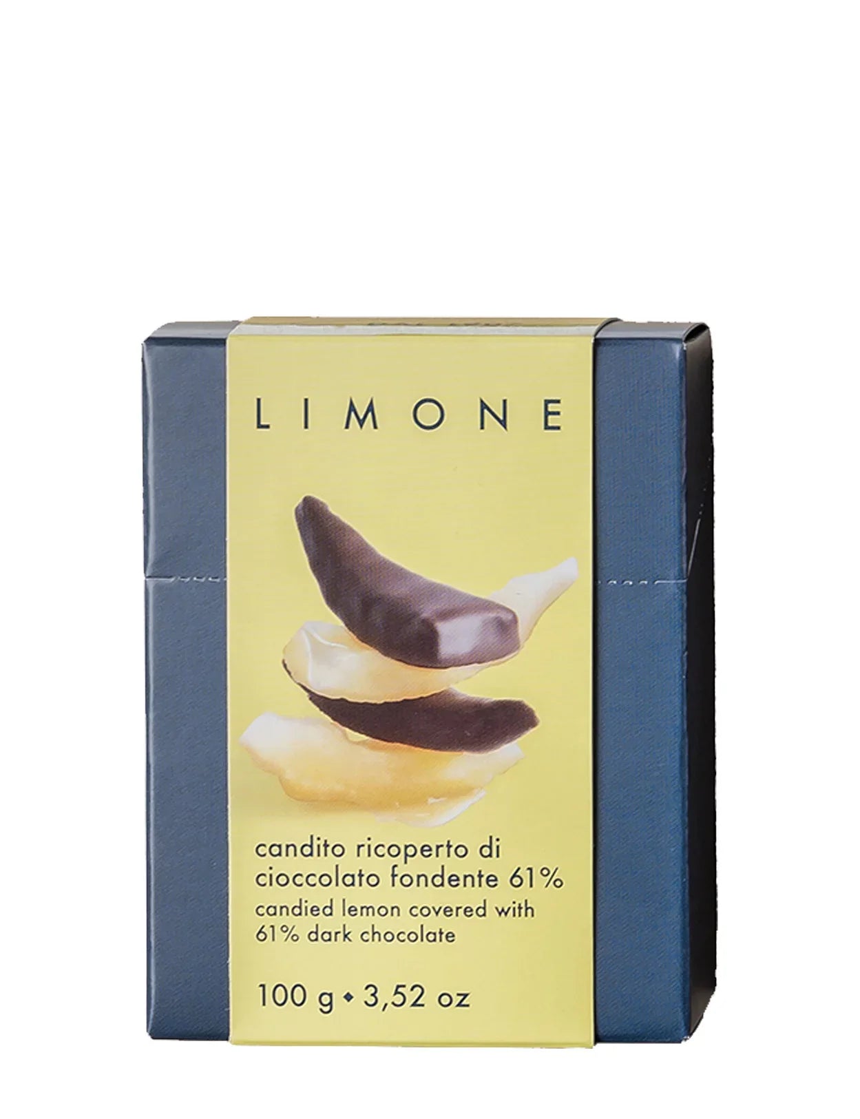 Candied Lemon Peel in Dark Chocolate (100g) - 6ea Case