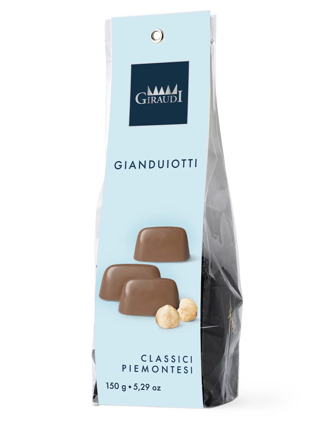 Gianduiotti Dark Chocolate with Extra Hazelnut, 150g
