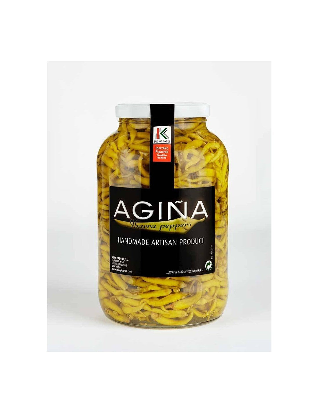 Guindilla Peppers - 1 gallon jar (60oz Drained Weight)