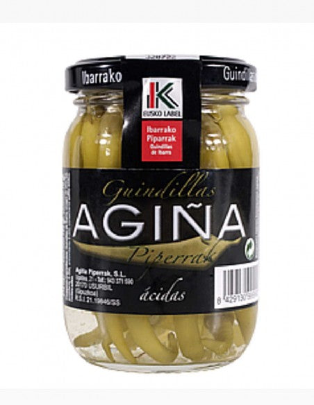 Agina Guindilla Ibarra Peppers in Vinegar (195g) - 12ea Case