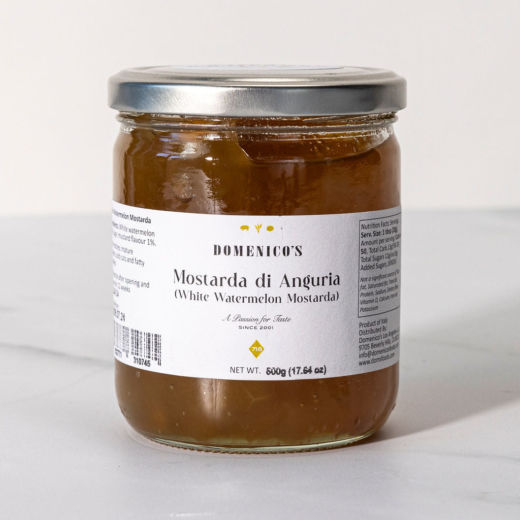 Domenico's Mostarda di Anguria Bianca - White Watermelon Mostarda (500g) - 6ea Case