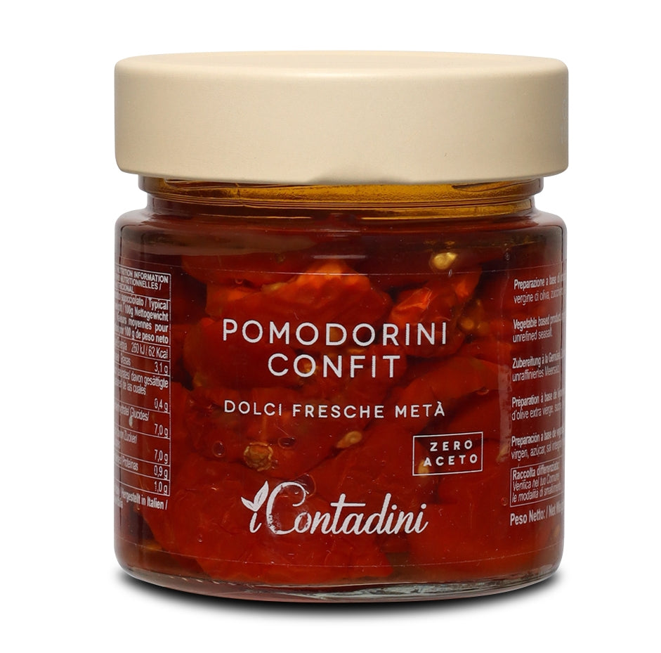 CONFIT CHERRY TOMATO HALVES, 230g