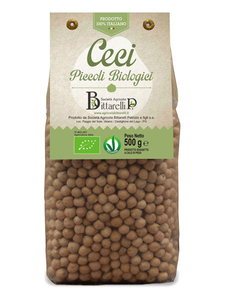 Bittarelli Ceci Piccoli Nazionali Bio (500g) - 12ea Case