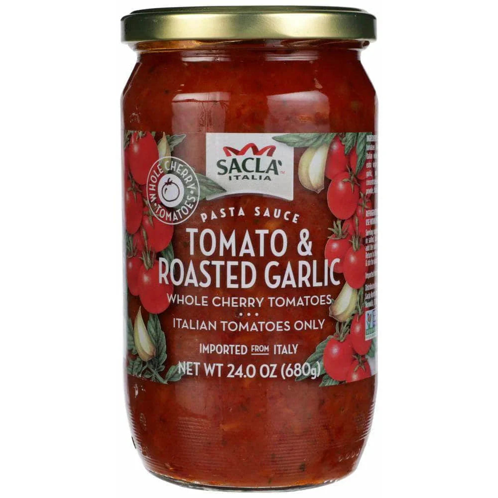 Sacla Tomato Sauce with Roasted Garlic (24oz) - 6ea Case