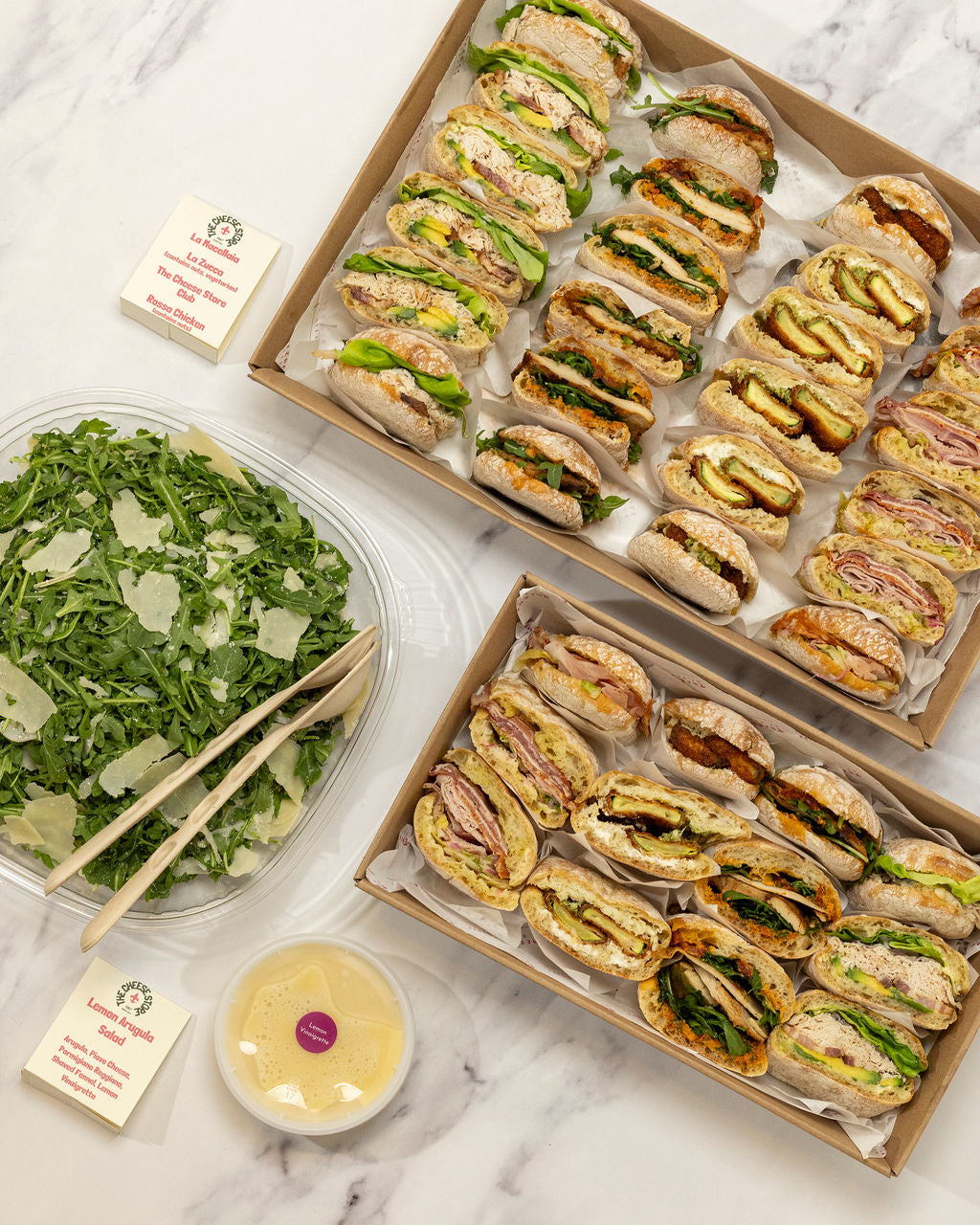 The Cheese Store Duo catering spread