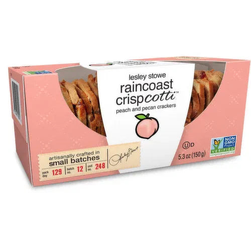 Raincoast Peach and Pecan Crispcotti (5.3oz) - 12ea Case