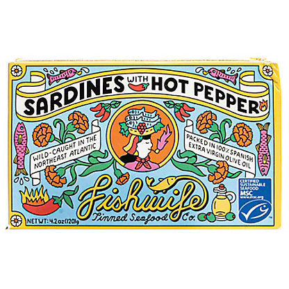 Fishwife Sardines with Hot Pepper (4.2oz) - 12ea Case