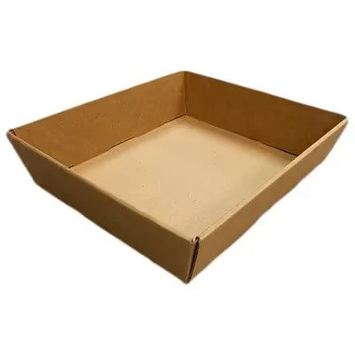 Sandwich Tray Catering Box - Small Corrugated Kft Tray 9X7.5X2.25 - 50ea Case